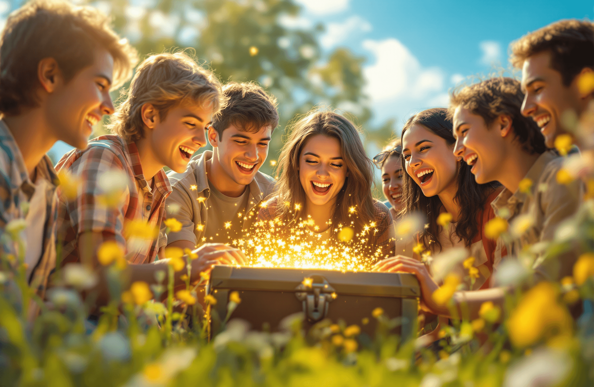 glass on half full of water stands in front of people